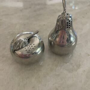 Vintage Kirk Stieff Pewter salt & pepper shakers Lenox
